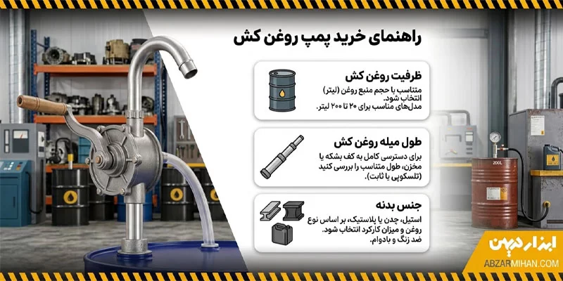 راهنمای خرید پمپ روغن کش 