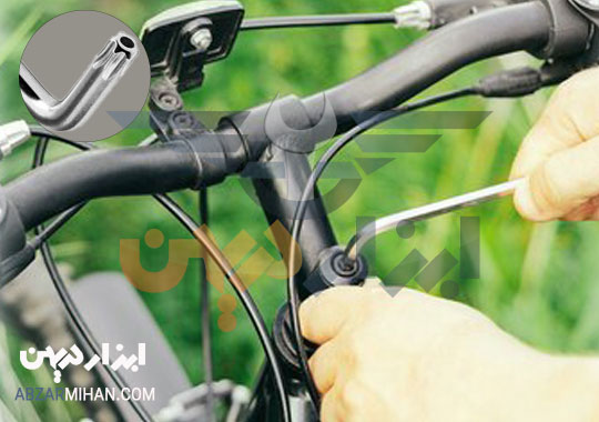 آچار آلن ستاره ای که به اصطلاح اچار خورشیدی می گویند برای تعمیر موتور سیکلت ، دوچرخه بسیار کاربرد دارد