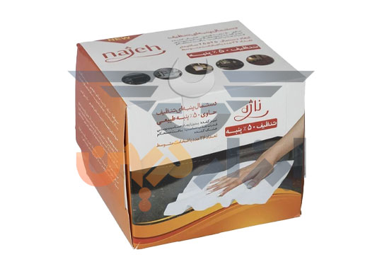 دستمال تنظیف 50 درصد پنبه متوسط ناژه najeh